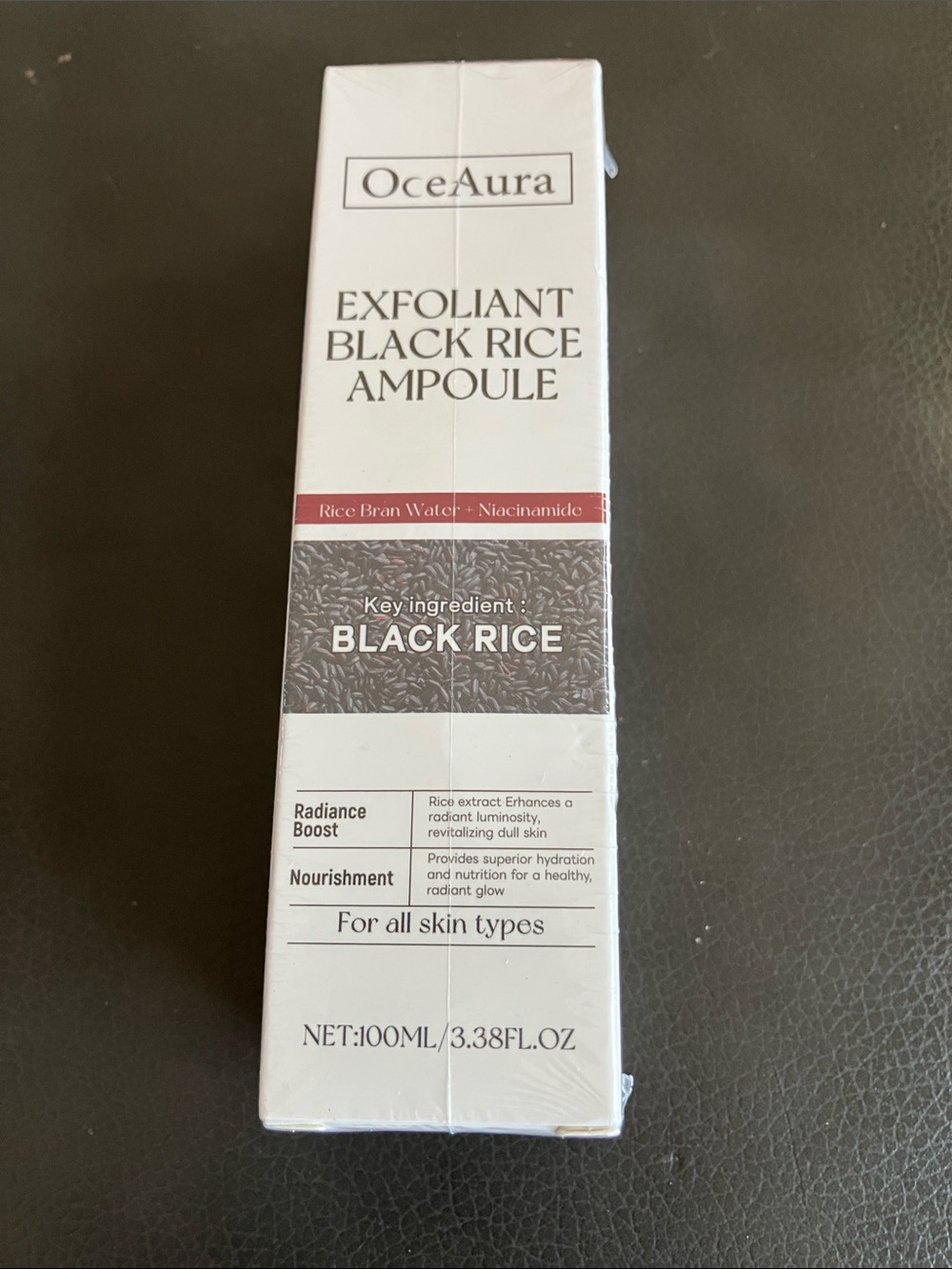 OceAura exfoliant black rice ampoule